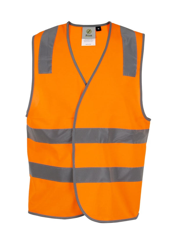 ATLAS AW7001 HI VIS REFLECTIVE SAFETY VEST