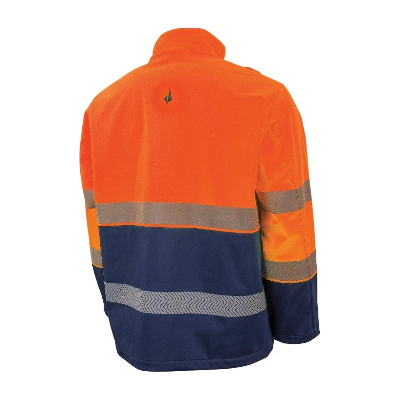 BOOL BW2305T8 HI VIS PPE2 SOFTSHELL JACKET W/ SEGMENTED REF TAPE