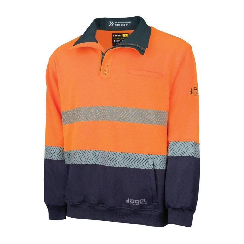 BOOL BW2350T1 PPE2 FR WATER REPELLENT FLEECE JUMPER W/ SEGMENTED REF TAPE