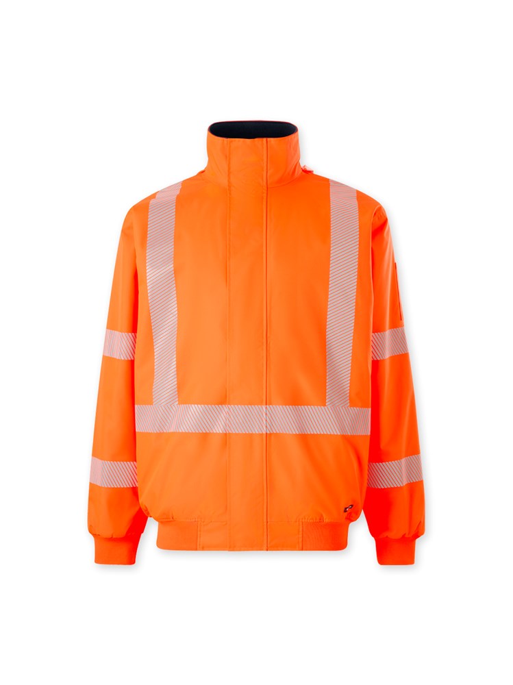 KING GEE K55045 ORIGINALS NSW RAIL HI VIS BOMBER JACKET