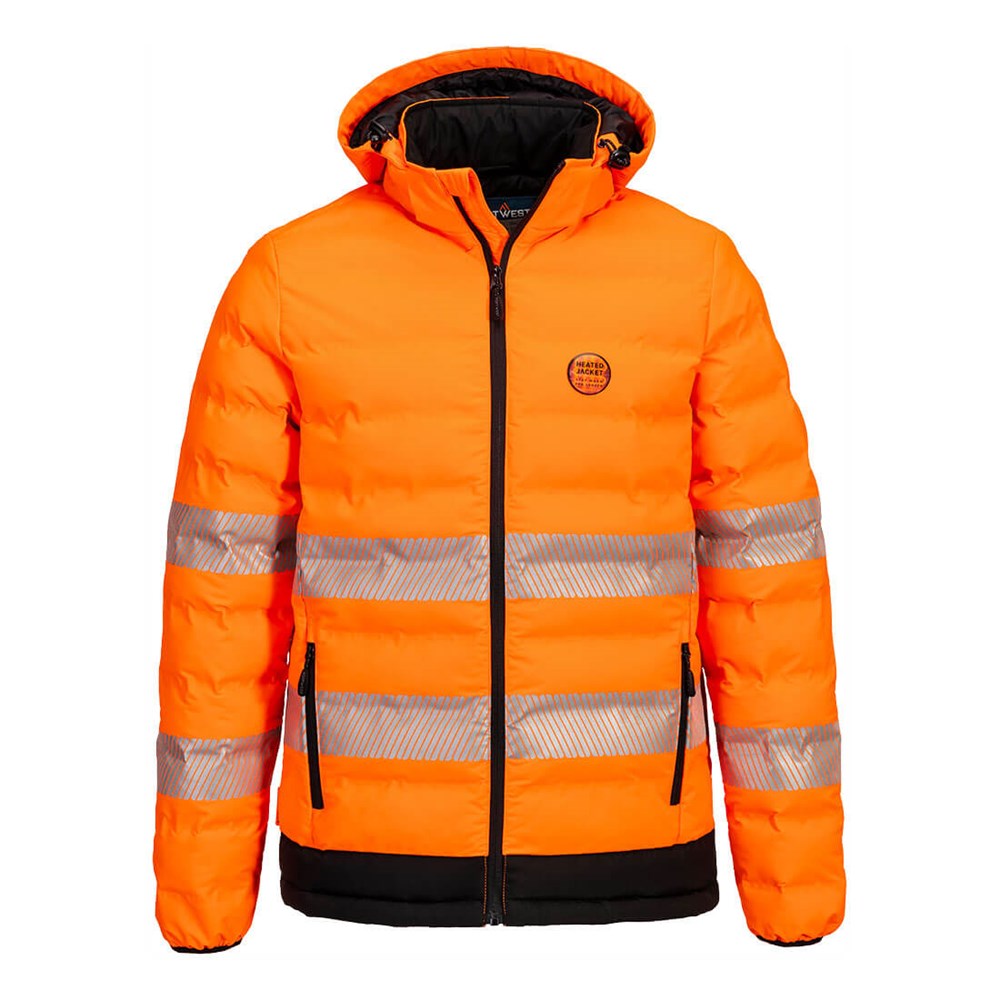 PORTWEST S548 HI VIS ULTRASONIC HEATED TUNNEL JACKET