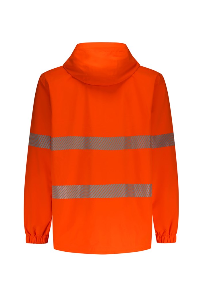 SYZMIK ZJ560 UNISEX SUPER LIGHT SEGMENTED TAPE PACKABLE RAIN JACKET