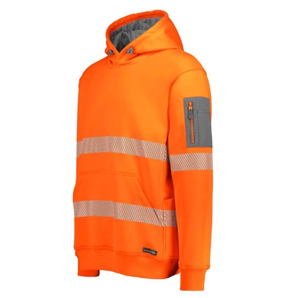 SYZMIK ZT867 UNISEX STREETWORX WATER RESISTANT HOODIE WITH SEGMENTED TAPE