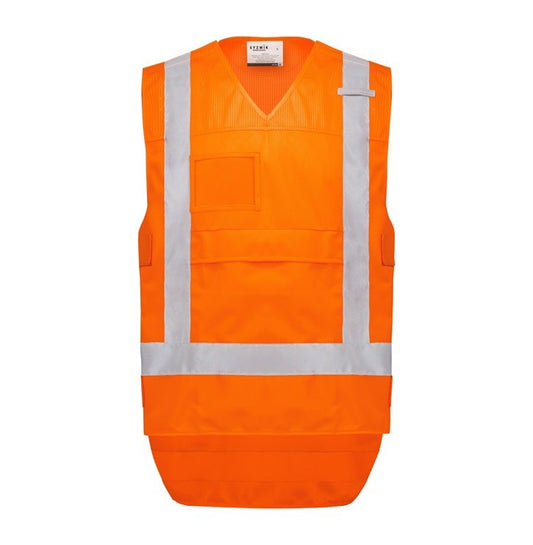SYZMIK ZV697 REFLECTIVE HI VIS NSW RAIL SAFETY VEST
