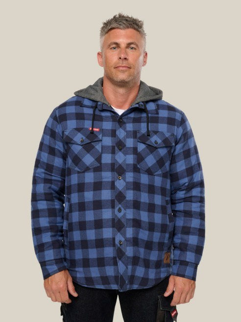 HARD YAKKA Y06690 QUILTED FLANNEL SHACKET