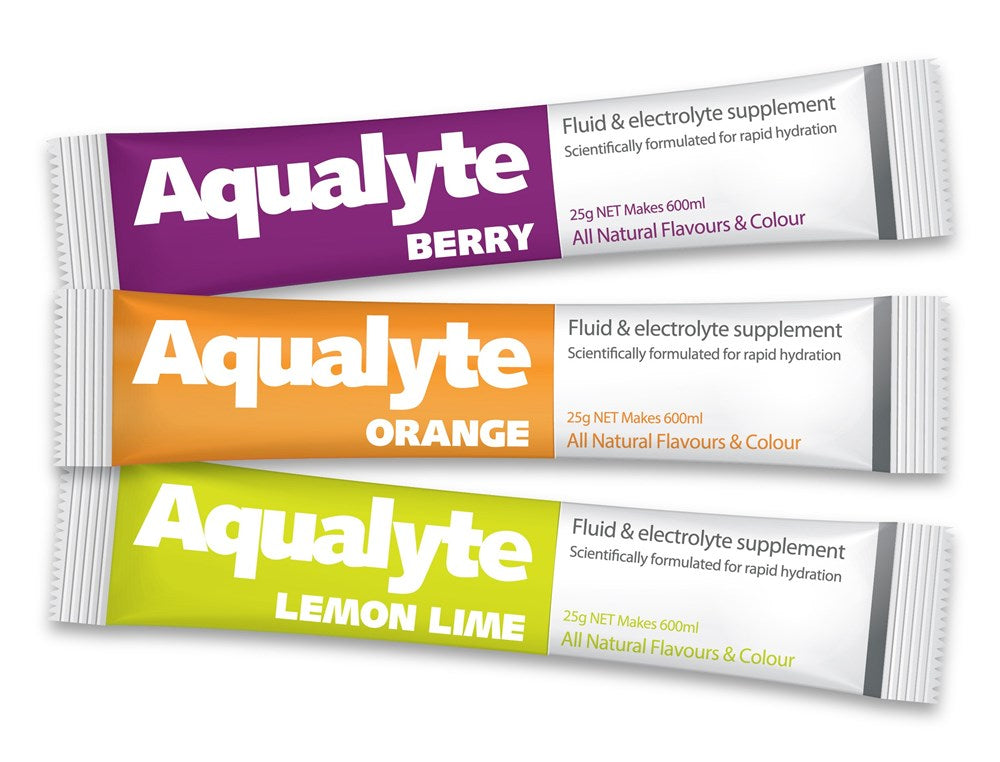 AQUALYTE ELECTROLYTE 25G SACHETS - MIXED FLAVOURS