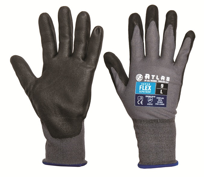 ATLAS ATG267 SUPERFLEX NITRILE FOAM COATED GLOVES