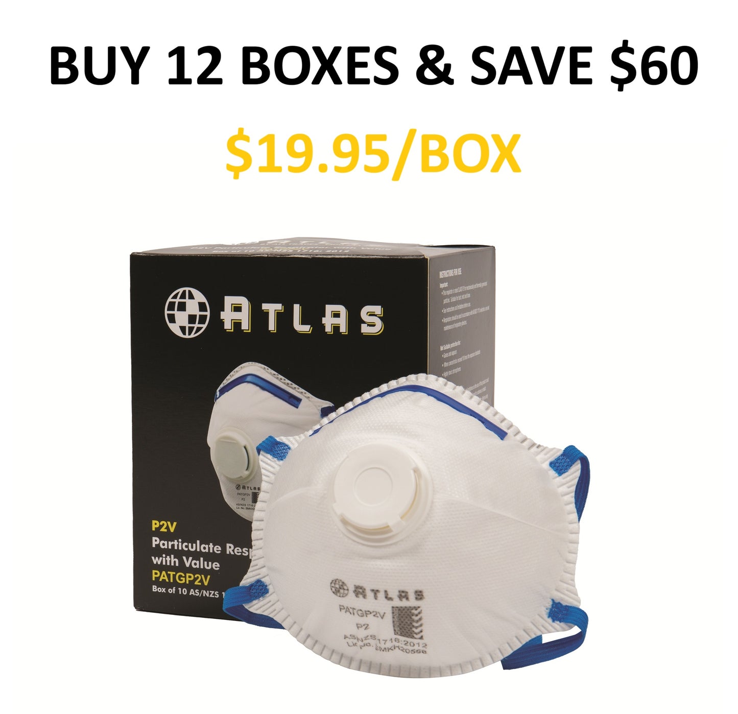 ATLAS ATGP2V P2V RESPIRATORS - VALVED