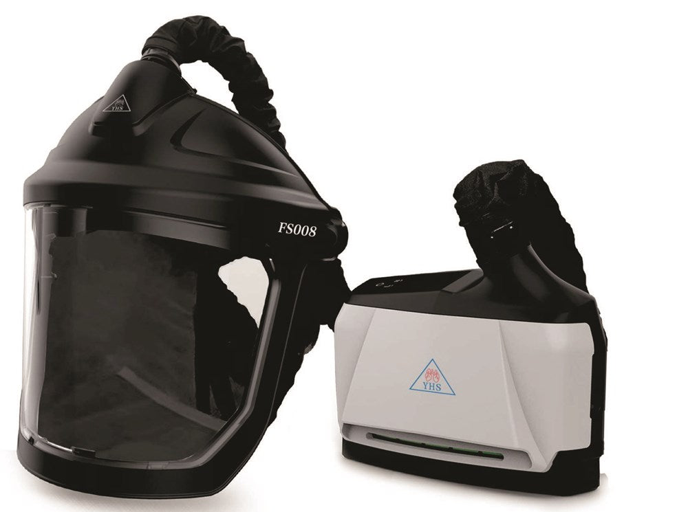 YHS FS008 PAPR FACE SHIELD PAPR KIT WITH ABEK & P3 FILTERS & EXTENDED BATTERY