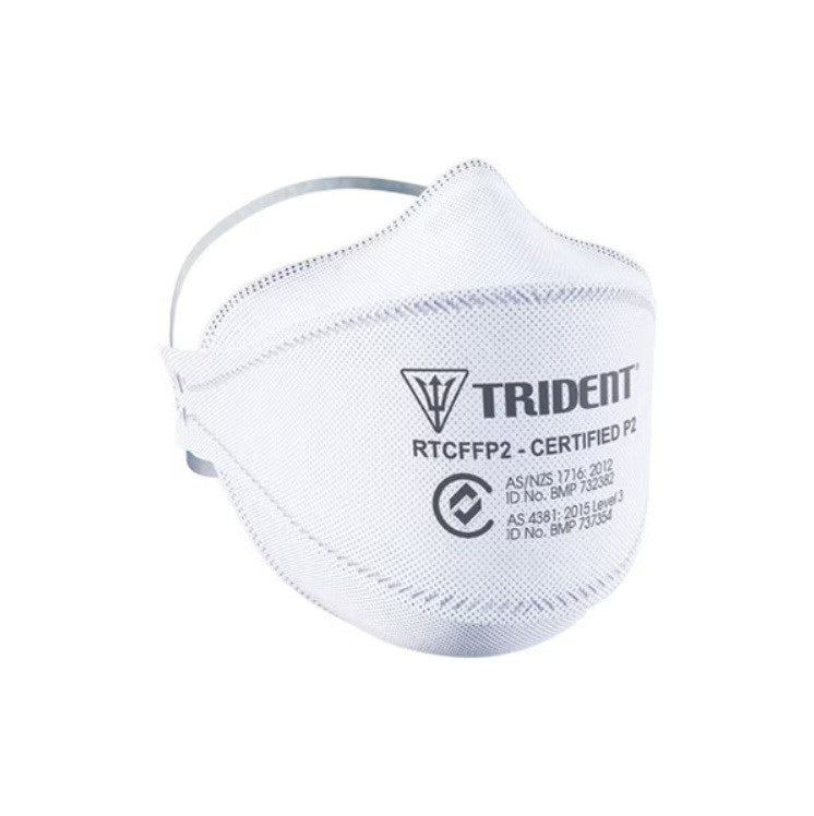 TRIDENT RTCFFP2S FLAT FOLD P2 LEVEL 3 RESPIRATOR