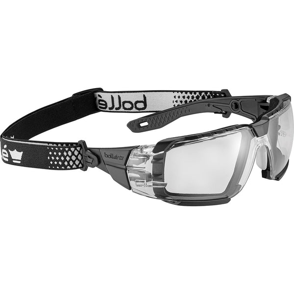 BOLLE RUSXMN10A RUSH+ 2.0 XP PLATINUM ASAF SAFETY GLASSES WITH FOAM & STRAP