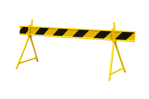PVC BARRIER BOARD-REFLECTIVE CLASS 1, 2.5MTR