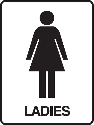 LADIES RESTROOM SIGN