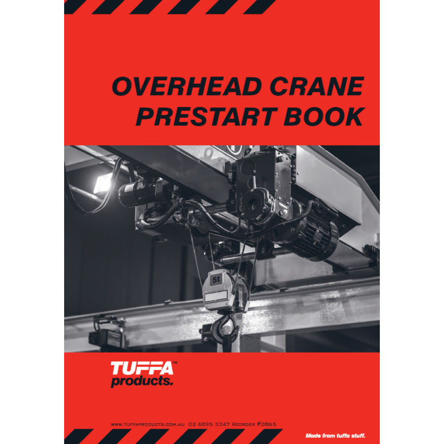 OVERHEAD CRANE DB65 PRE START CHECKLIST BOOK