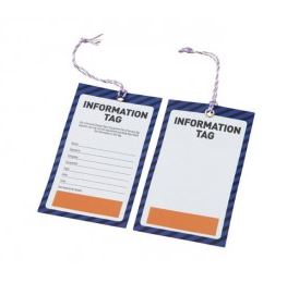 INFORMATION TAG SDT106 WEATHERPROOF-75 X 150MM