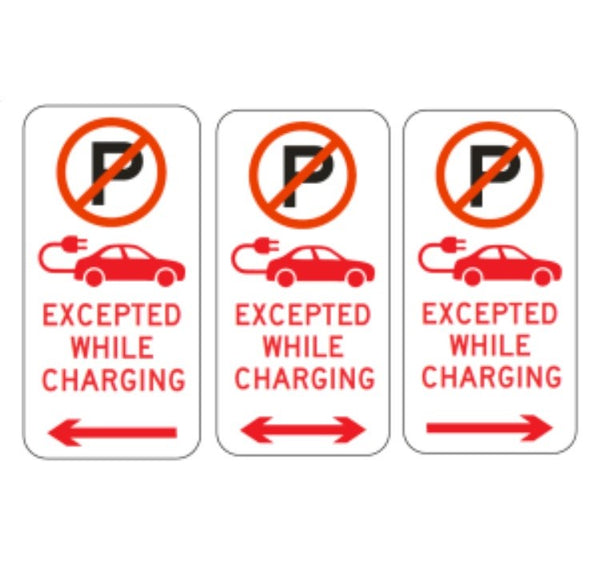 NO PARKING (EV CHARGING ONLY) R5-40-1 SIGN