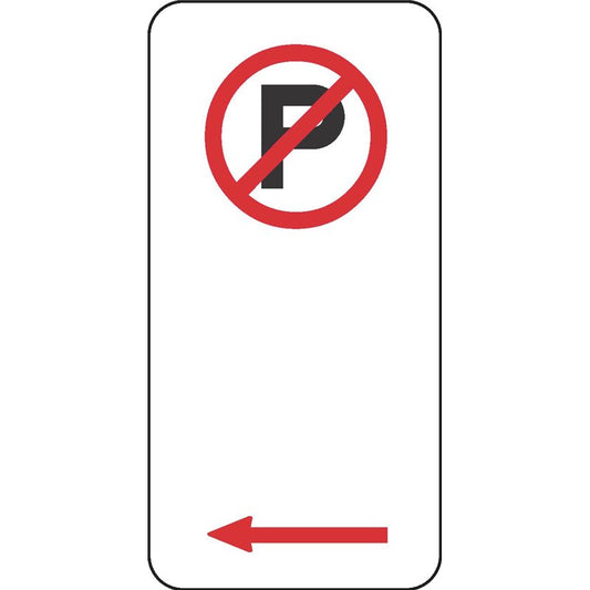 NO PARKING R5-40L SIGN-LEFT ARROW