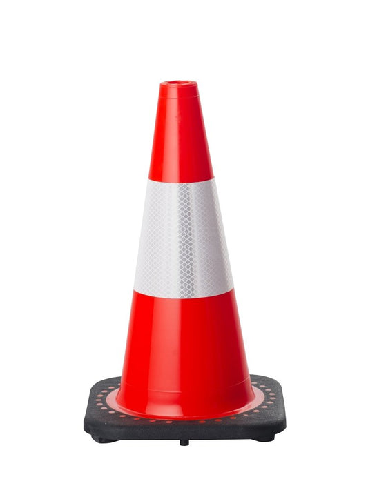 PVC REFLECTIVE TRAFFIC CONES - 450MM