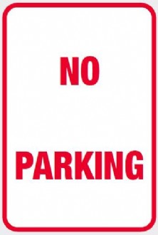 NO PARKING SIGN
