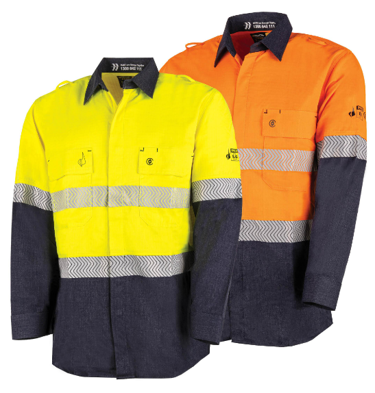 BOOL PPE2 TWO TONE FR SHIRT WITH SEGMENTED FR TAPE