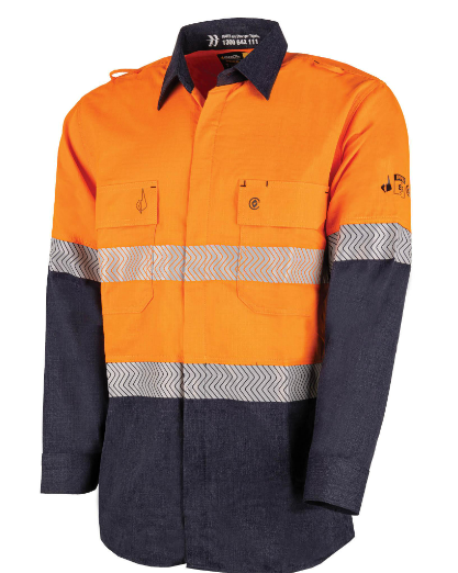 BOOL PPE2 TWO TONE FR SHIRT WITH SEGMENTED FR TAPE