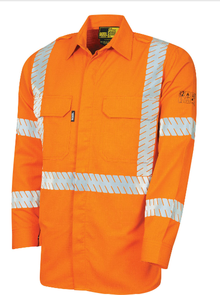 BOOL BW1590T5 REGULAR WEIGHT PPE2 FR SHIRT WITH SEGMENTED LOXY FR REFLECTIVE TAPE
