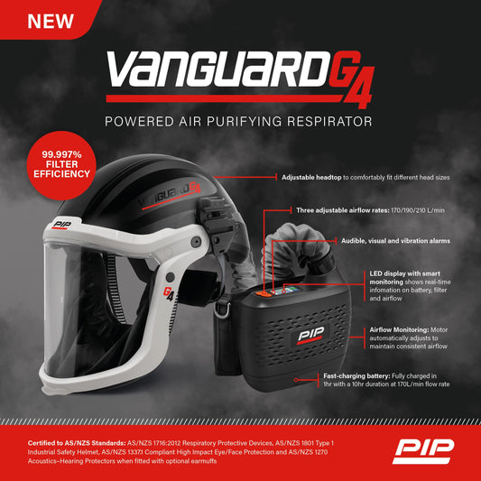 P.I.P Vanguard G4 PAPR Complete Respirator Kit PRK-G4SR2P-1