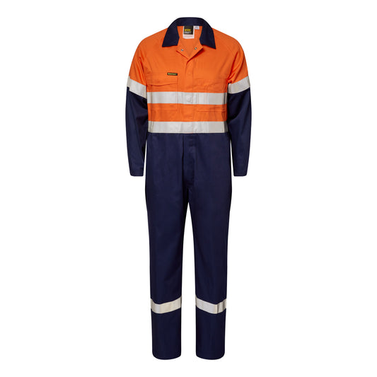 WORKCRAFT WC3070 REFLECTIVE HI VIS LIGHT WEIGHT DRILL COVERALLS