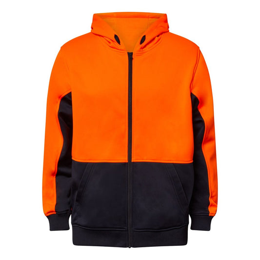 WORKCRAFT WT8017 HI VIS TWO TONE HOODIE WITH ZIP