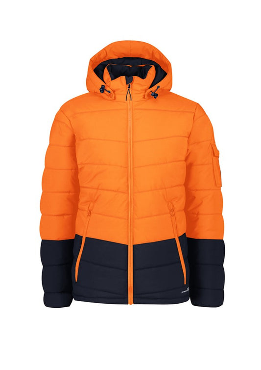 SYZMIK ZJ240 UNISEX STREETWORX HI VIS HOODED PUFFER JACKET