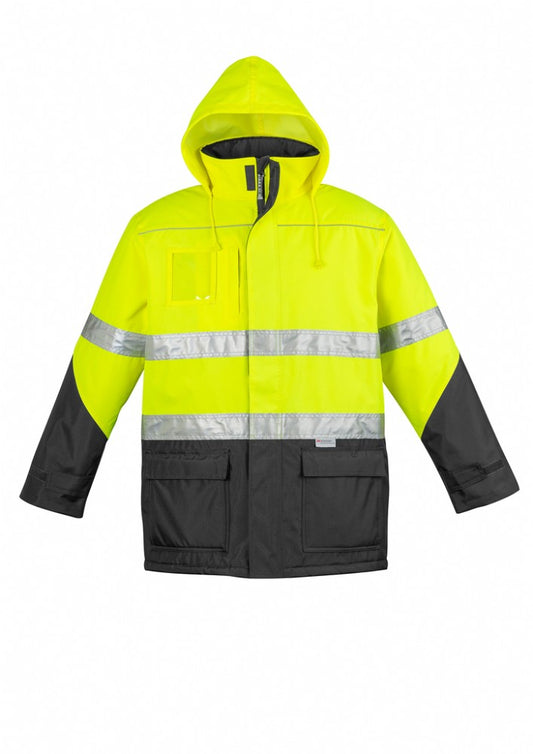 SYZMIK ZJ350 MENS REFLECTIVE HI VIS STORM JACKET