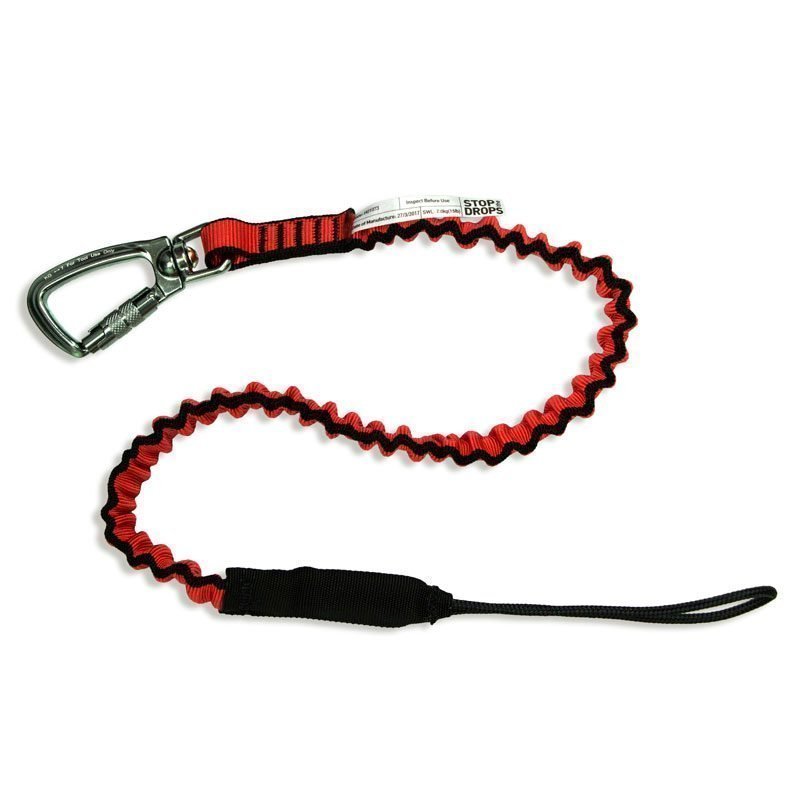 GRIPPS H01073 BUNGEE TOOL LANYARD W/ AUTO-LOCKING KARABINER 7.0KG – All ...