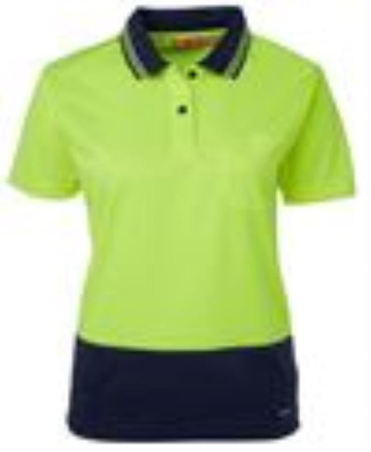 JB'S 6LHCP S/S LADIES HI VIS MICROMESH POLO