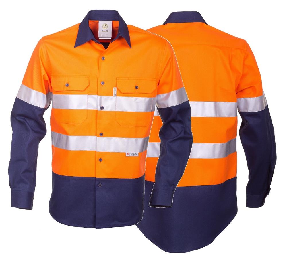 ATLAS A07288 L/SL REFLECTIVE HI VIS DRILL SHIRT