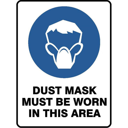 MANDATORY DISPOSABLE RESPIRATORY PROTECTION MUST BE WORN SIGN