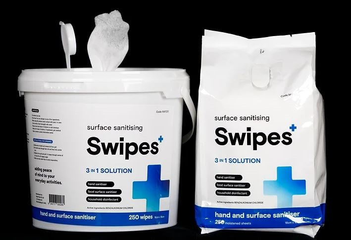 SWIPES 3 IN 1 HAND & SURFACE SANITISING MOISTENED WIPES REFILL