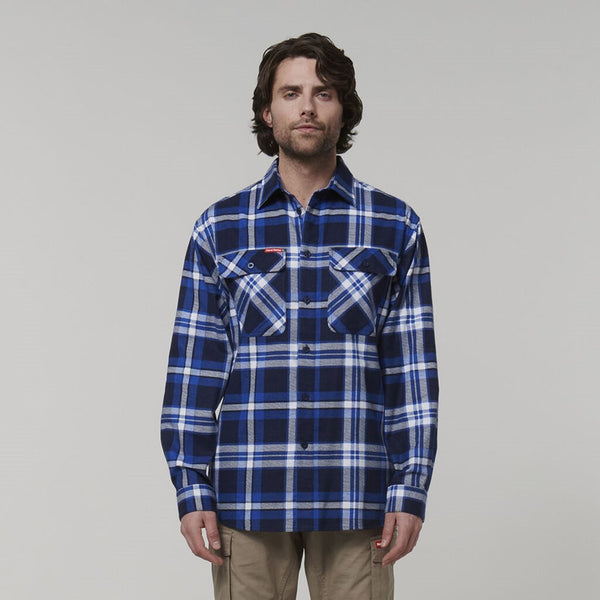 HARD YAKKA Y07752 CORE L/SL CHECK FLANNEL SHIRT