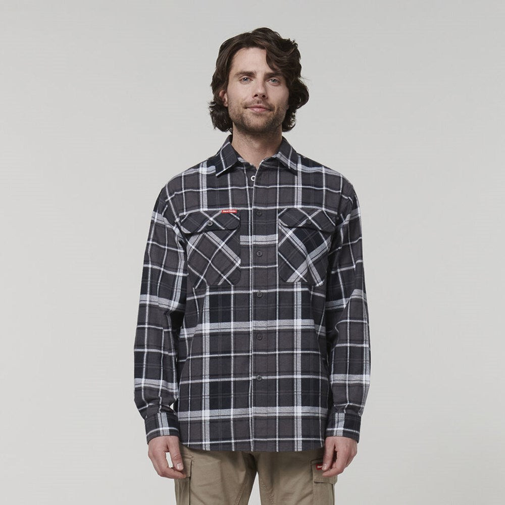 HARD YAKKA Y07752 CORE L/SL CHECK FLANNEL SHIRT