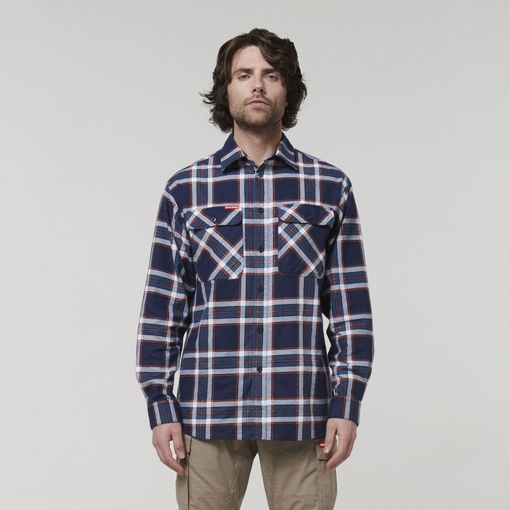 HARD YAKKA Y07752 CORE L/SL CHECK FLANNEL SHIRT