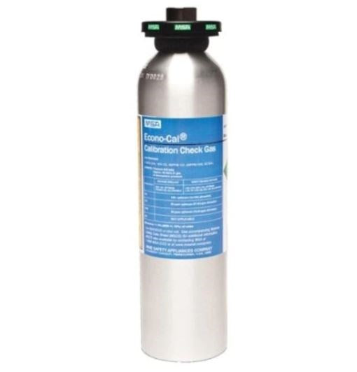 MSA 10048280 ALTAIR 4X 4 GAS CALIBRATION GAS CYLINDER 34LTR WITH 1.45%, CH4 15% O2 60PPM CO 20PPM H2S
