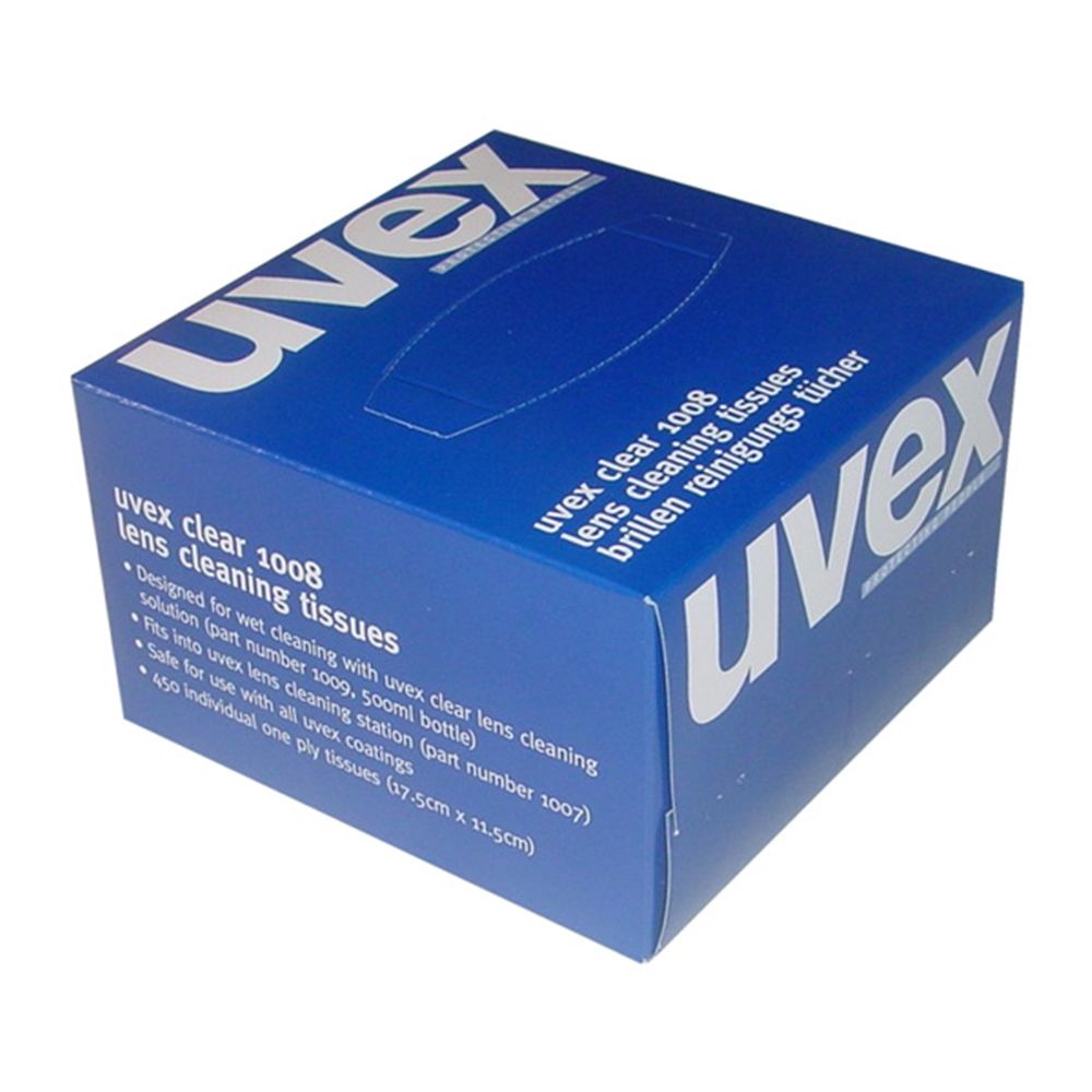 UVEX 1008 LENS CLEANING TISSUES - 450/BOX