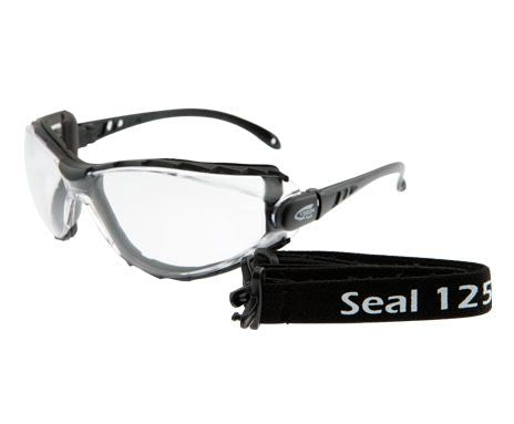 VISIONSAFE 125 SEAL SAFETY SPECTACLES - W/STRAP-POSITIVE SEAL