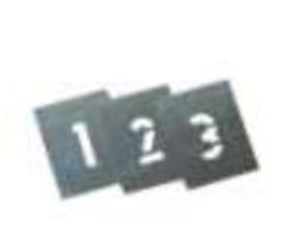 ZINC NUMBER STENCIL SET 0-9 -75MM