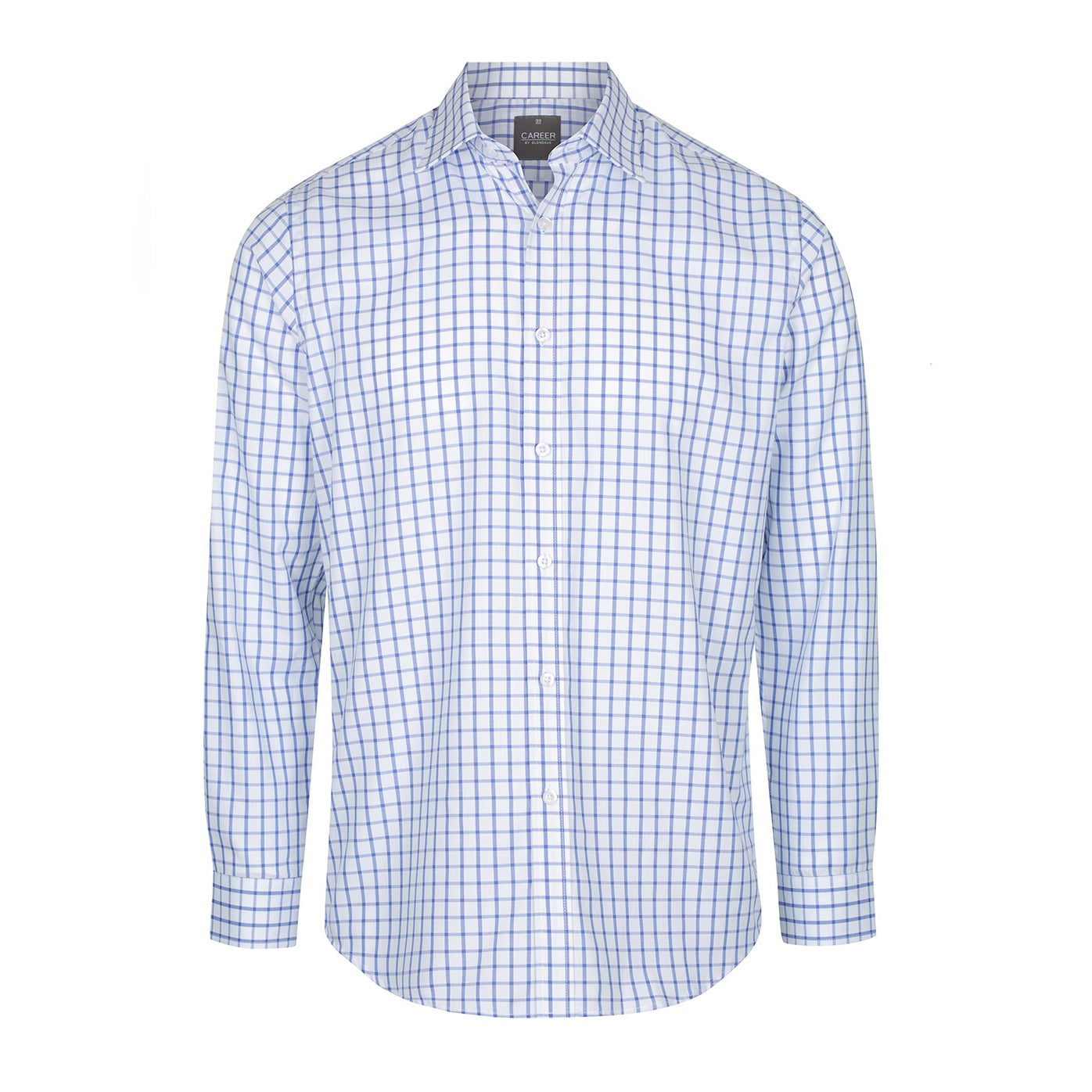 GLOWEAVE 1712L L/SL OXFORD WINDOW PANE CHECK SHIRT