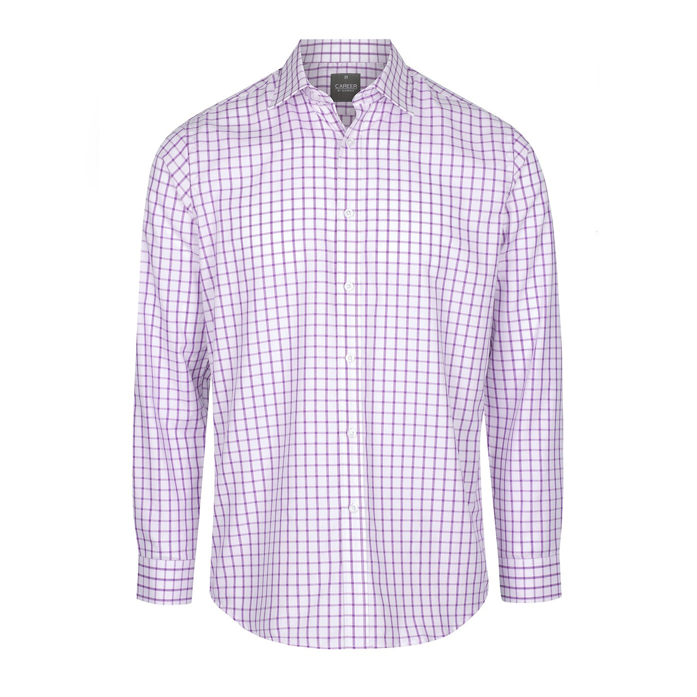 GLOWEAVE 1712L L/SL OXFORD WINDOW PANE CHECK SHIRT