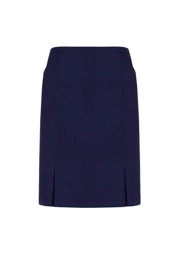 BIZ CORPORATES 20720 SIENA WOMENS FRONT PLEAT DETAIL STRAIGHT SKIRT