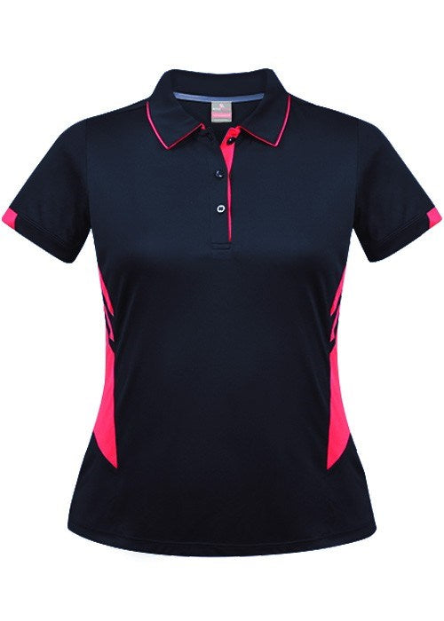 AUSSIE PACIFIC 2311 S/SL LADY TASMAN POLO SHIRT MICROKNIT