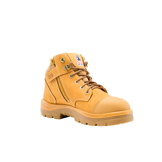 STEEL BLUE 312658 PARKES ZIP SCUFF CAP SAFETY BOOTS