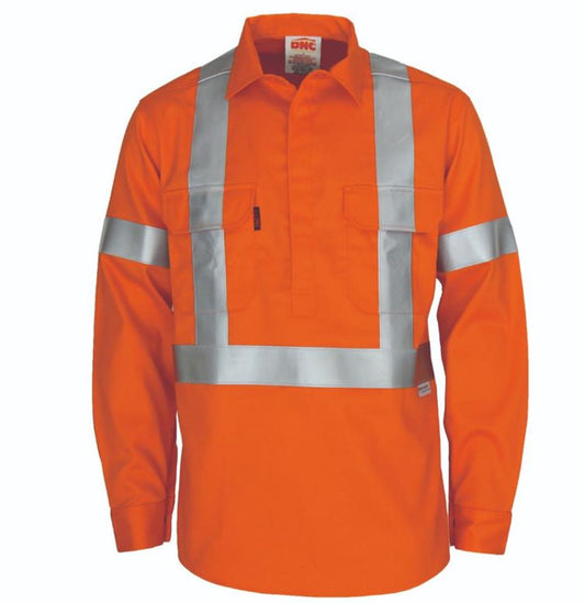 DNC 3408 PATRON SAINT L/SL REFLECTIVE HI VIS FR/ARC RATED C/F SHIRT
