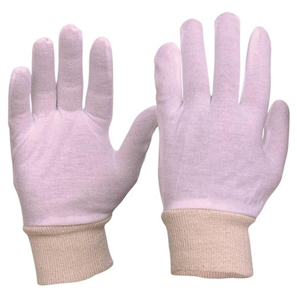 PROCHOICE 342CLK MENS INTERLOCK POLY/COTTON LINER KNIT WRIST GLOVES